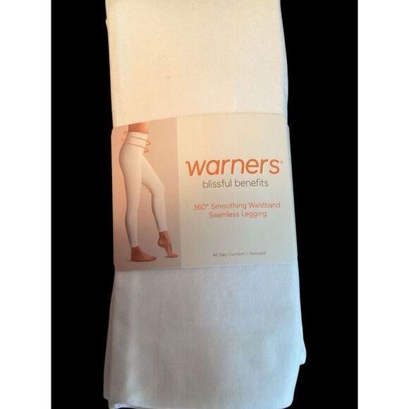 Warners Women’s Blissful Benefits Seamless Twill Shaping Legging WhiteSize 2X/3X - Picture 1 of 3